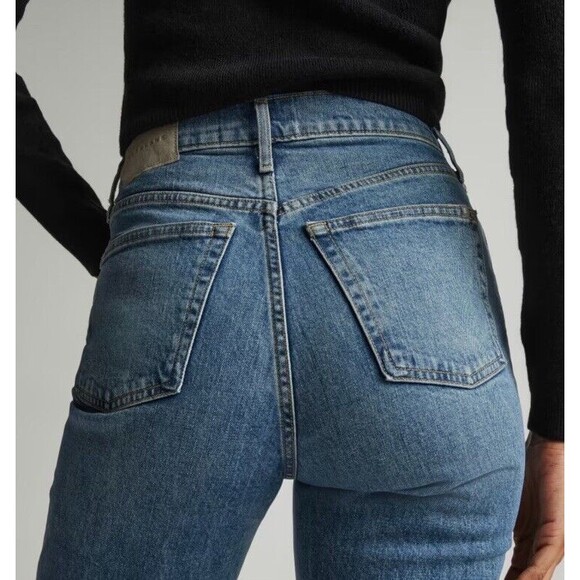 Everlane Women's Straight Leg Jeans - Blue - Picture 3 of 13